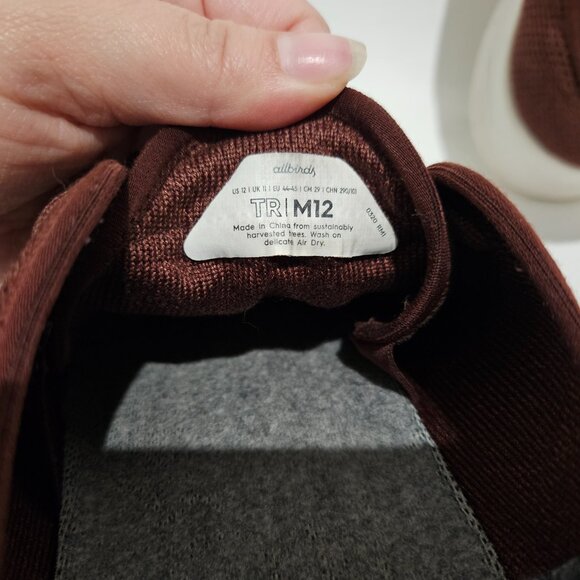 Men's ALLBIRDS Tree Runners Botanic Red Size 12 - Picture 7 of 9